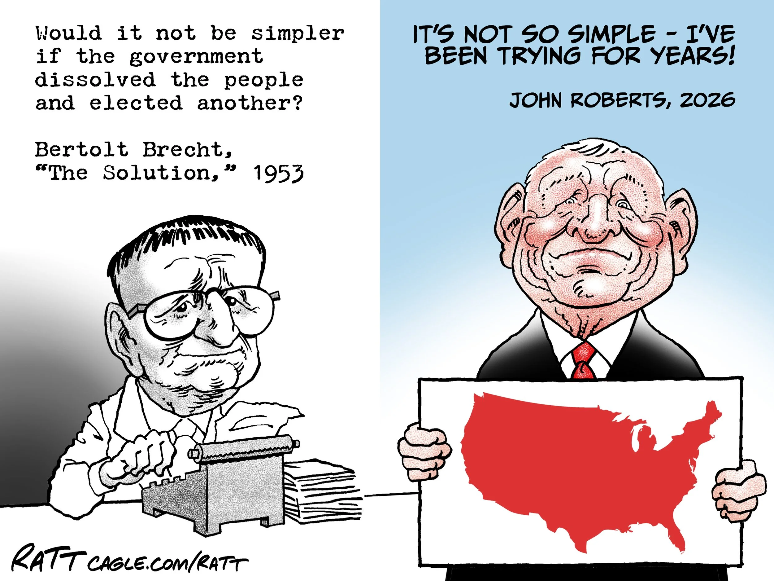 John Roberts has a dream - and he's livin' it. And he's not being ironic. (CrooksAndLiars.com, May 17, 2024.)