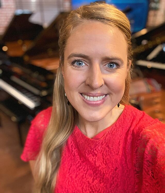 Yesterday merited a selfie for several reasons; notably, I put on a dress and lipstick for the first time in over a month (!!!!) in preparation for recording a few videos for Classic Pianos. We operated with the caution that this time invites (sole c