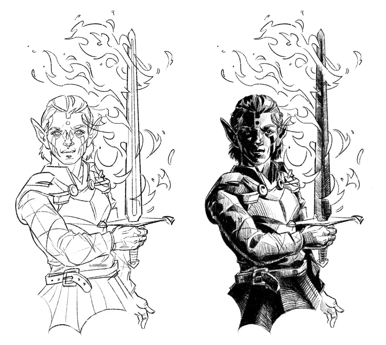 Häxklingan - character art digital