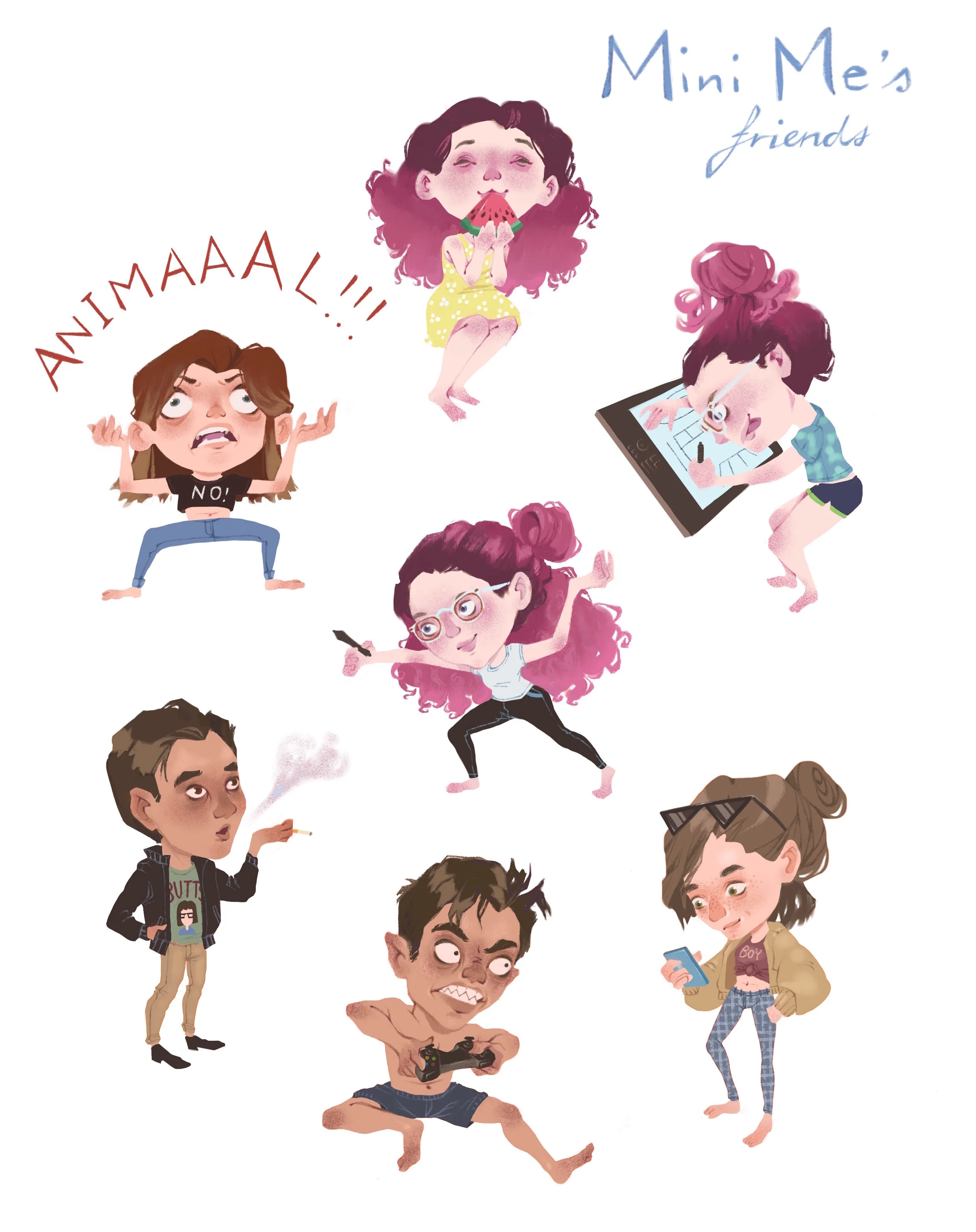 Mini Me's friends.JPG