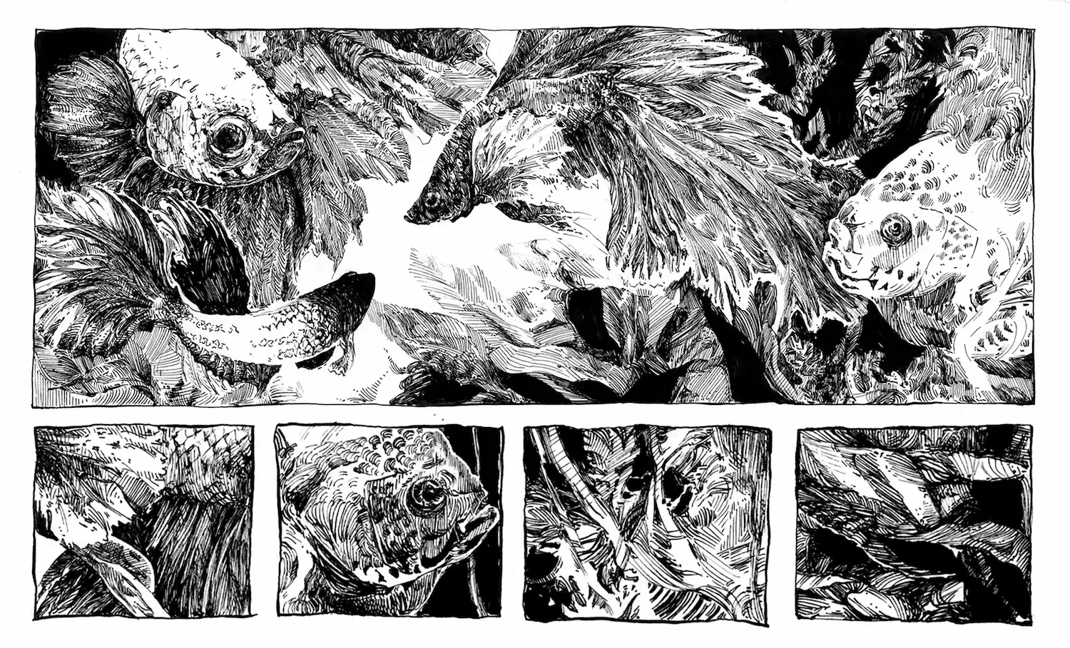 Fishy tales - comic ink