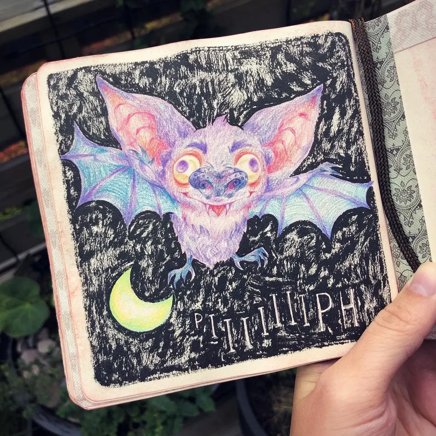 Bat - comic children's sketch