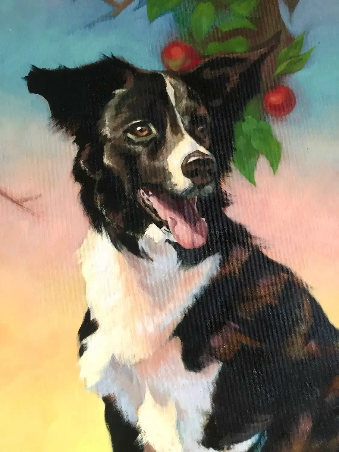 Dog - portrail oil