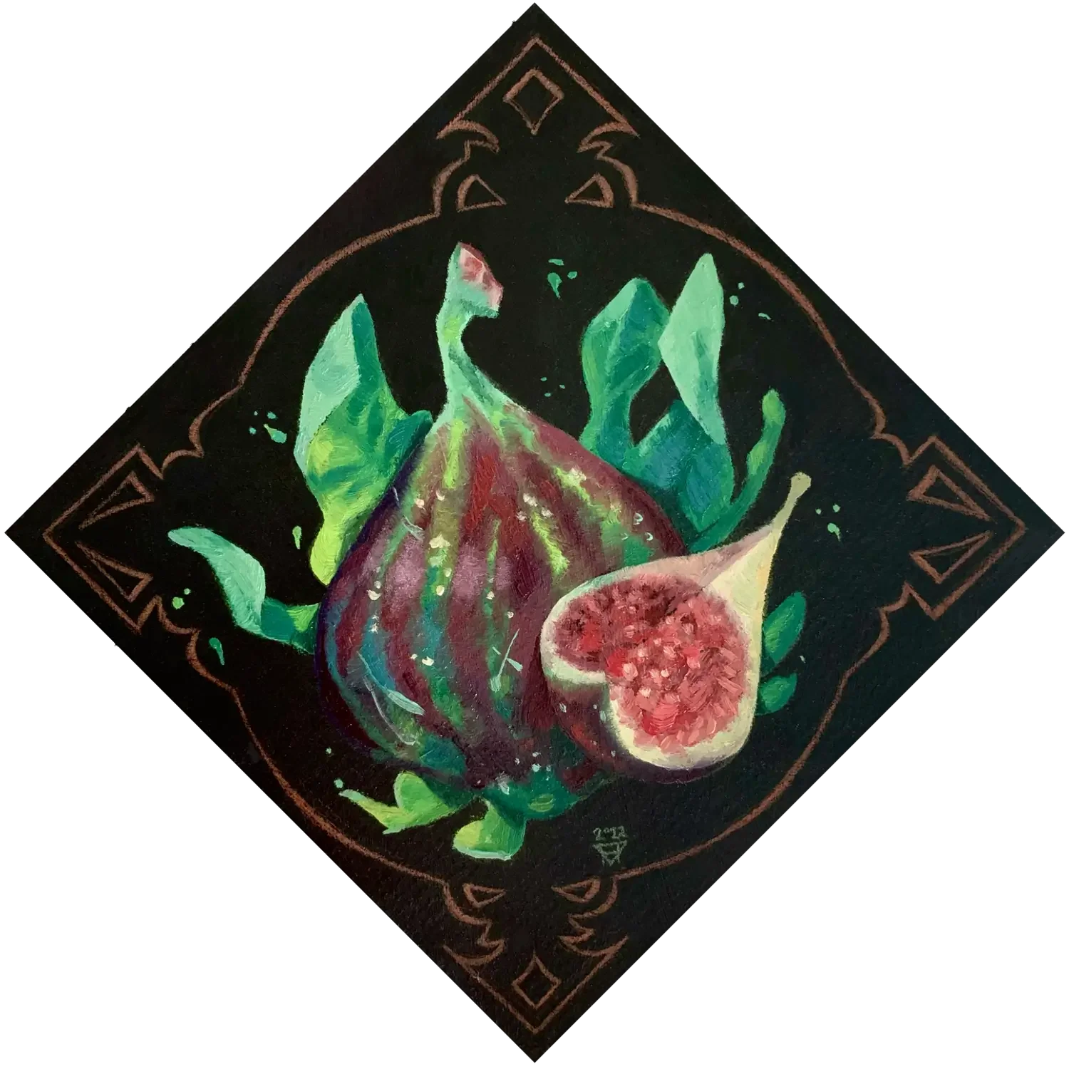 Fig - fruit study in oil