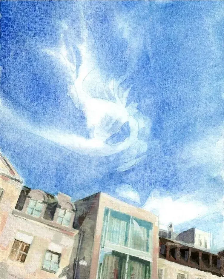 Whisp - landscape study in gouache