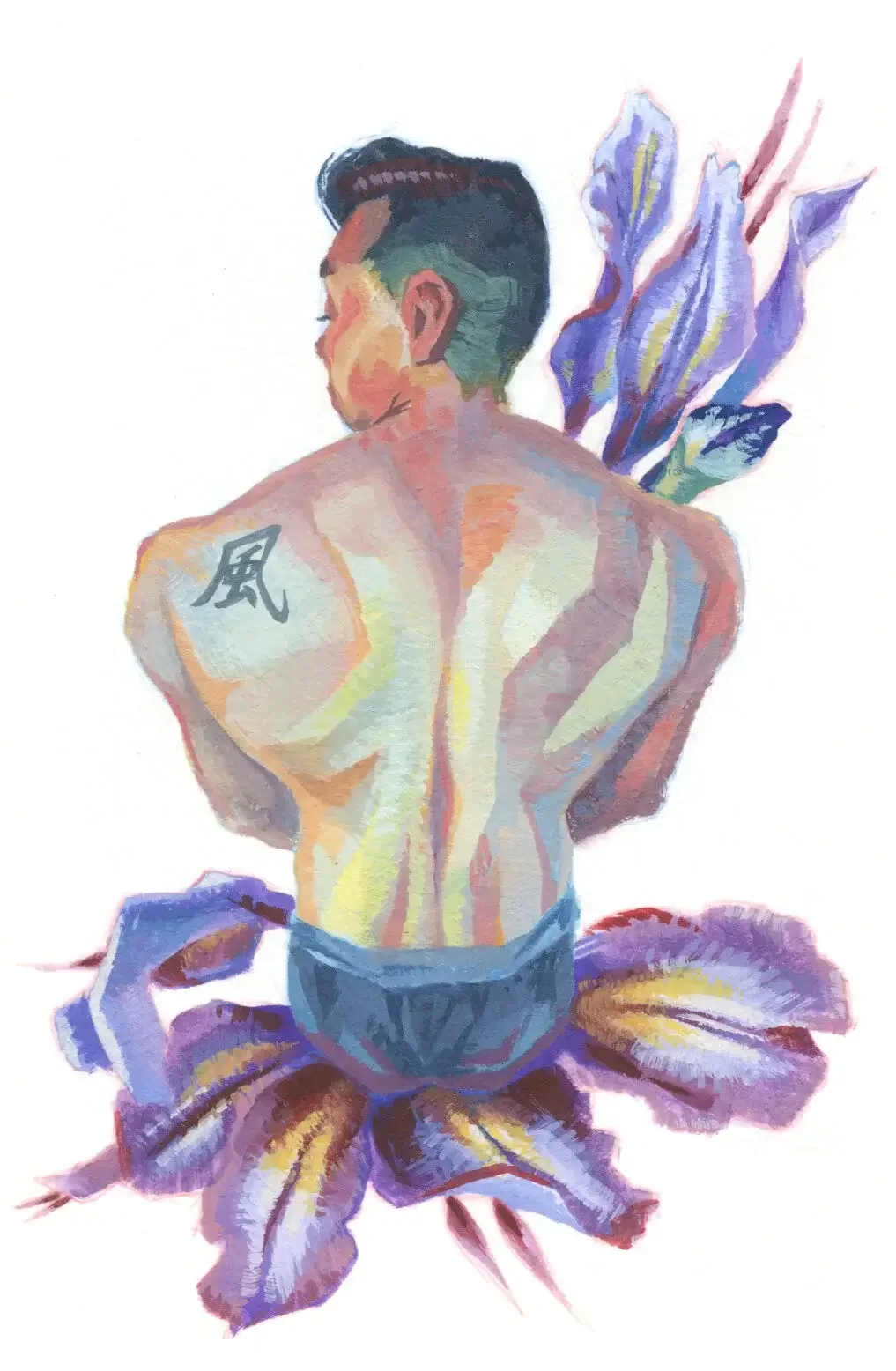 Bloom - portrait gouache