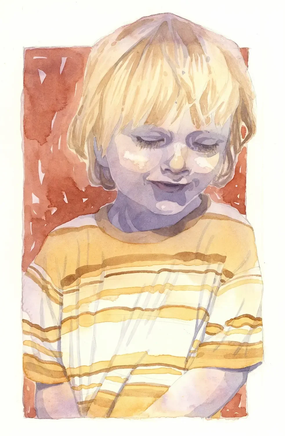 Casper - portrait study in watercolour