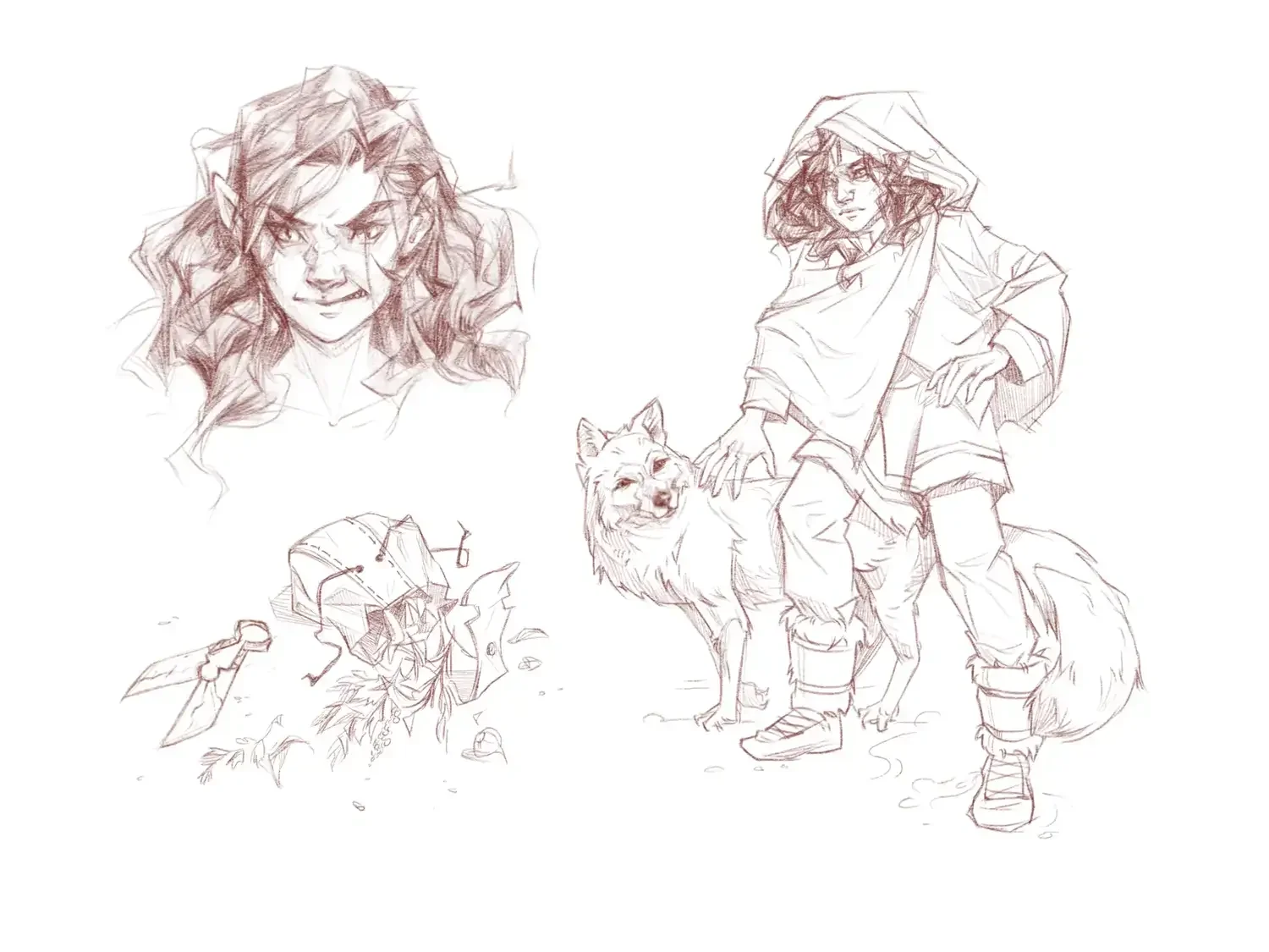 Tova Rävfrände - character art digital