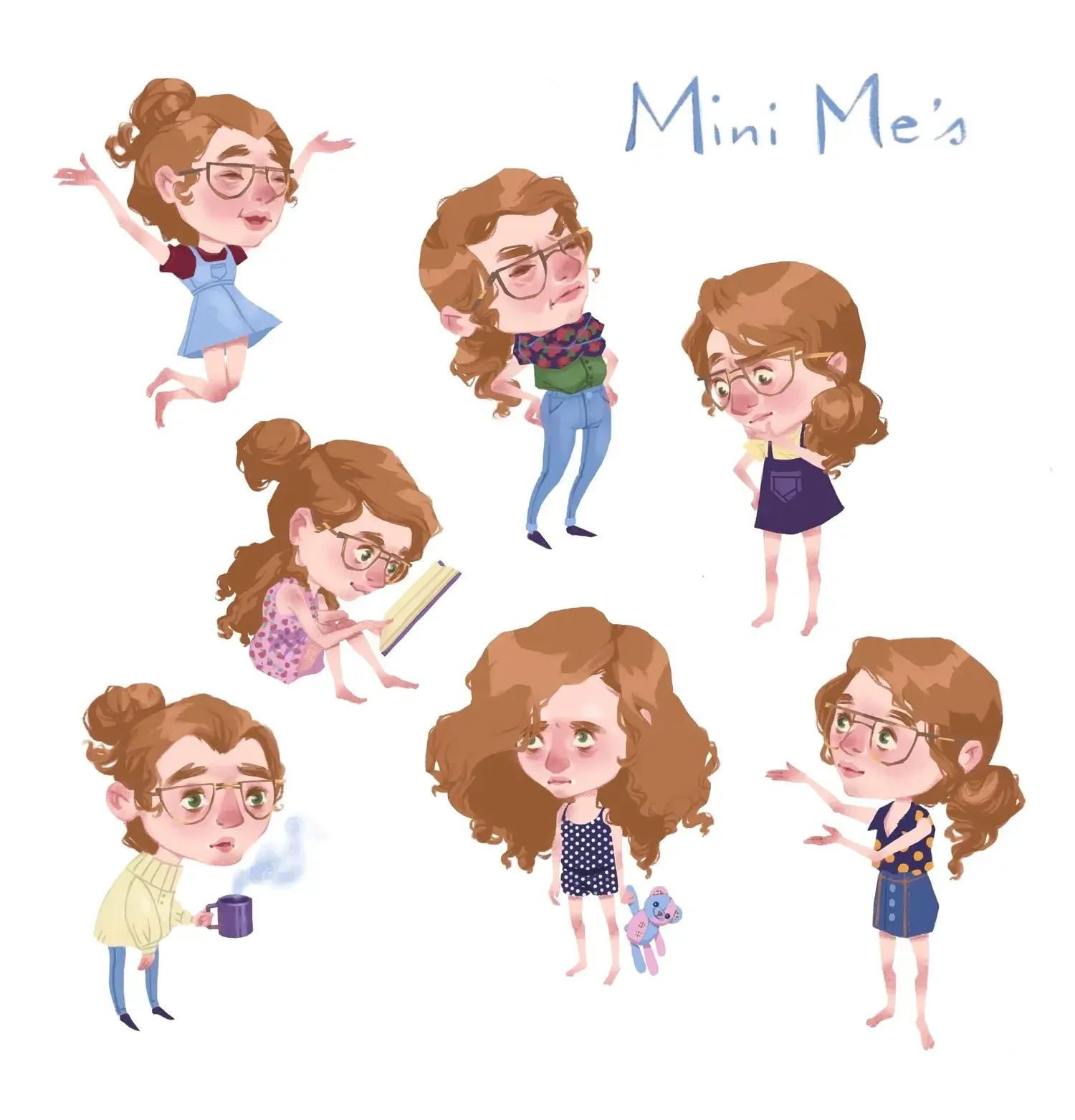 Mini me's - character art digital