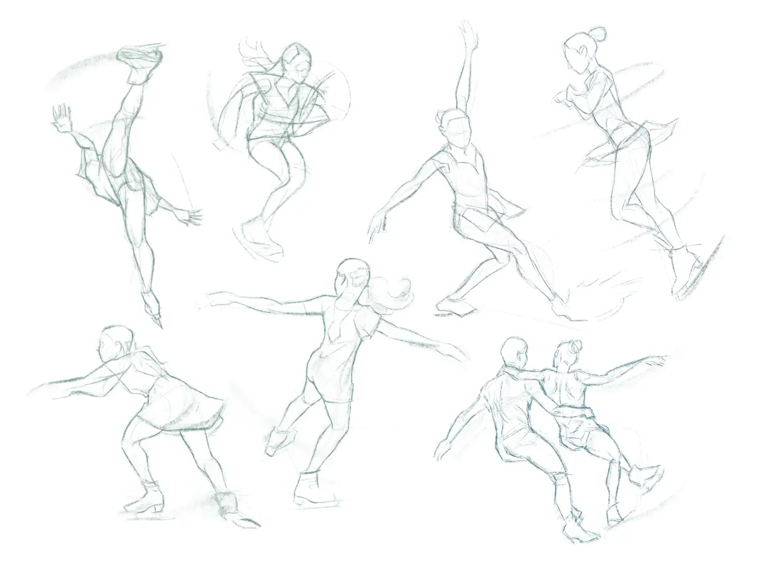 Figure skating - digital movement study