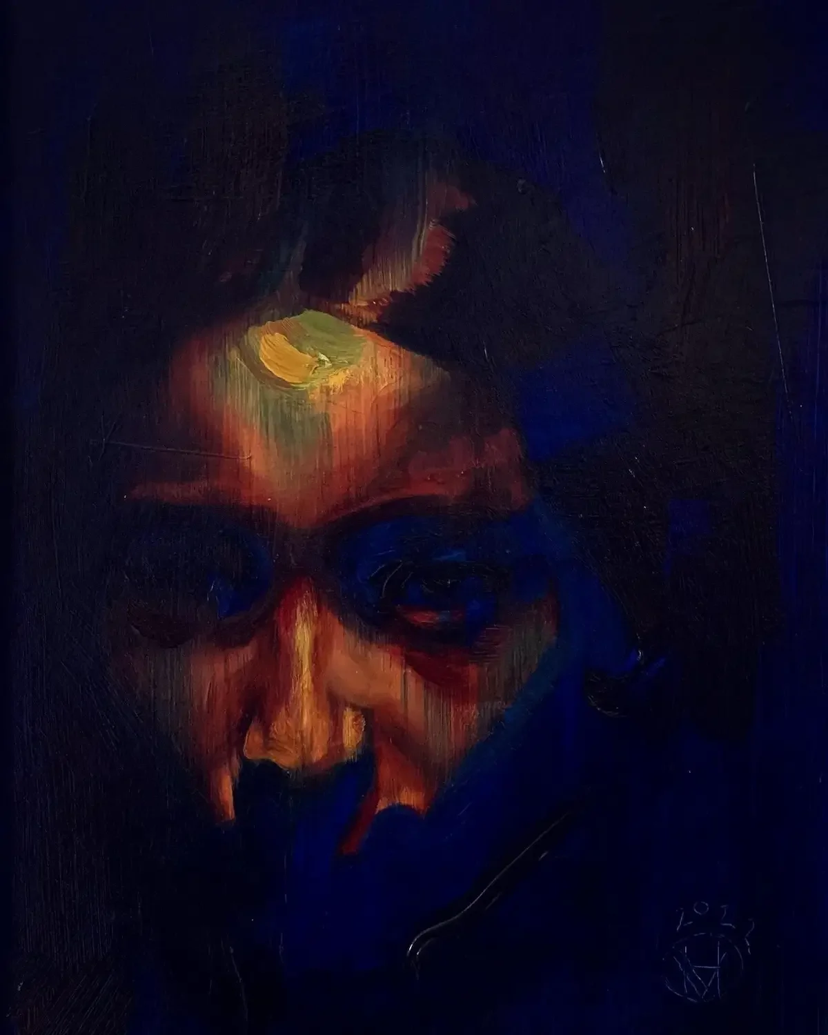 Lovisa - horror portrait in oil