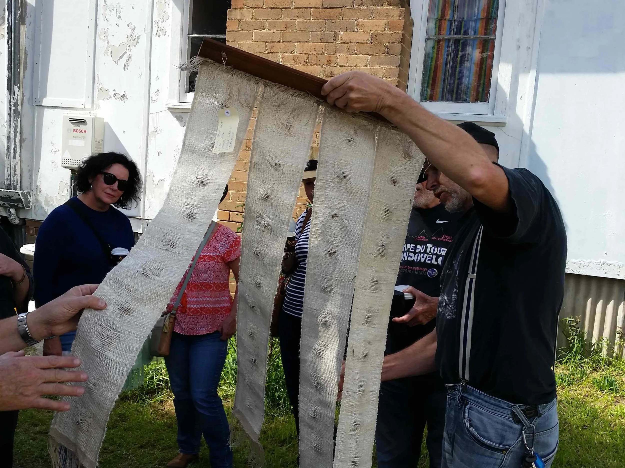 Kelly Leonard's hemp-fibre textiles