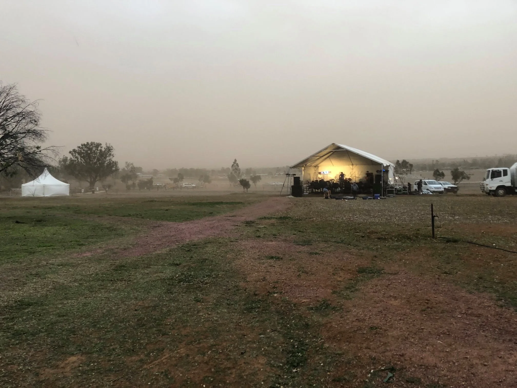 The scene at sound check! Thank you Karen Bishton for these pictures of Friday.