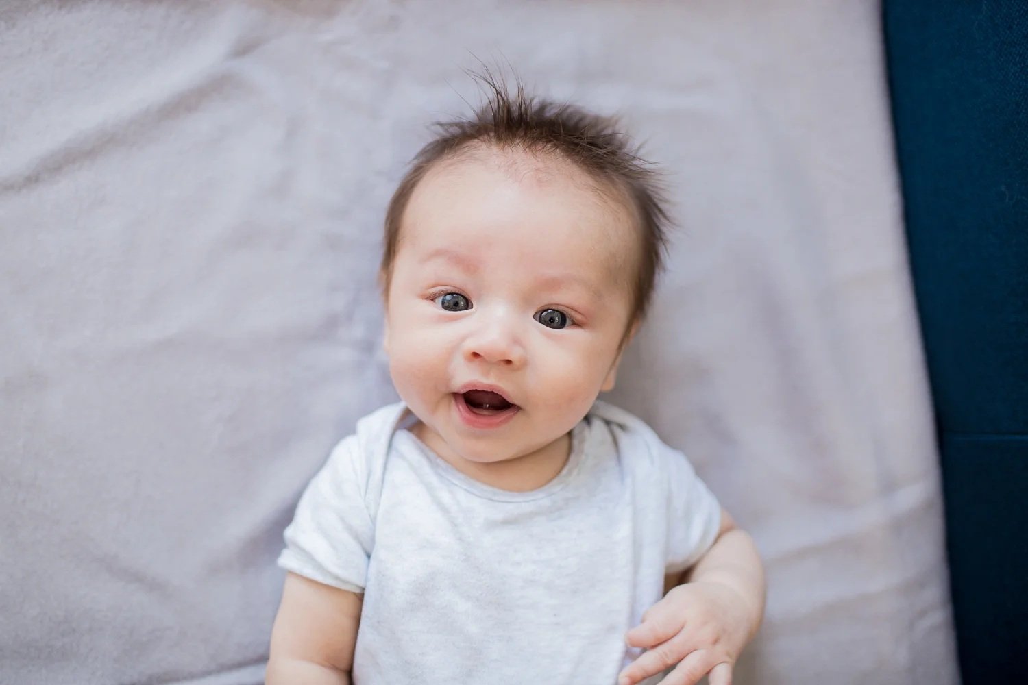Cute little baby smiling