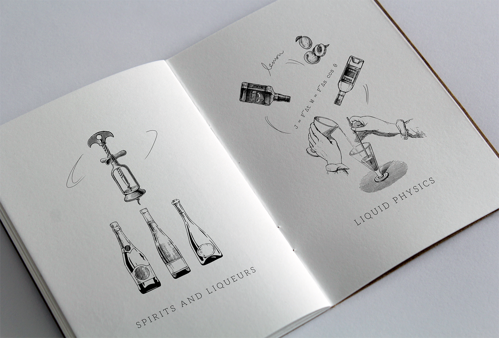 Blu Bar Wine menu | Illustration & Print