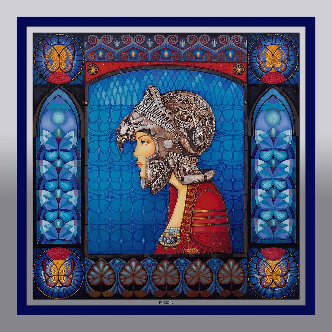 WARRIORS OF FASHION No.1 SILK SCARF 53