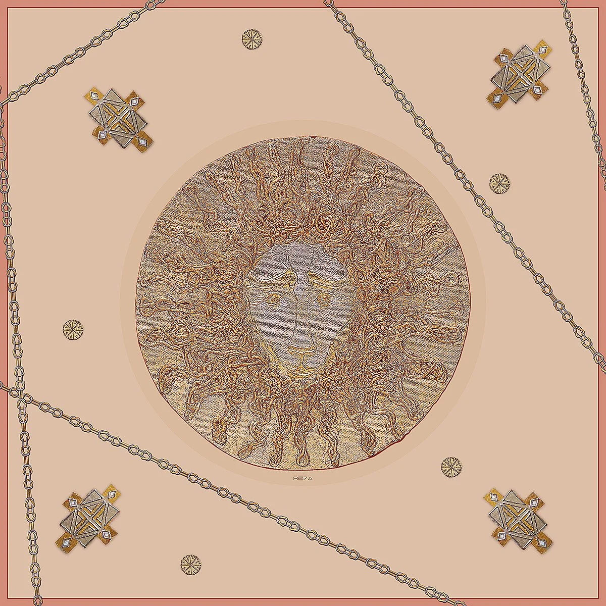 TRACES OF ETERNITY CORSICAN ROSE CASHMERE-MODAL SCARF 53