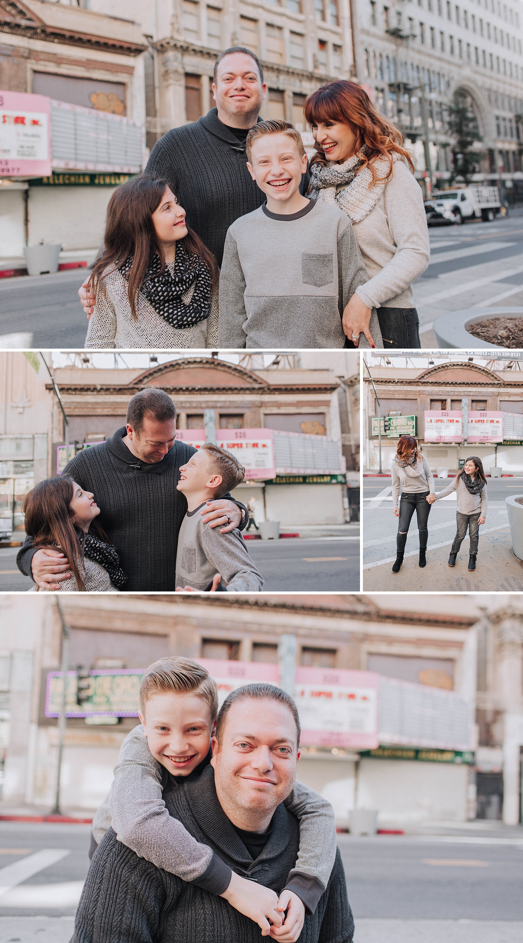 Downtown Los Angeles Family Photoshoot