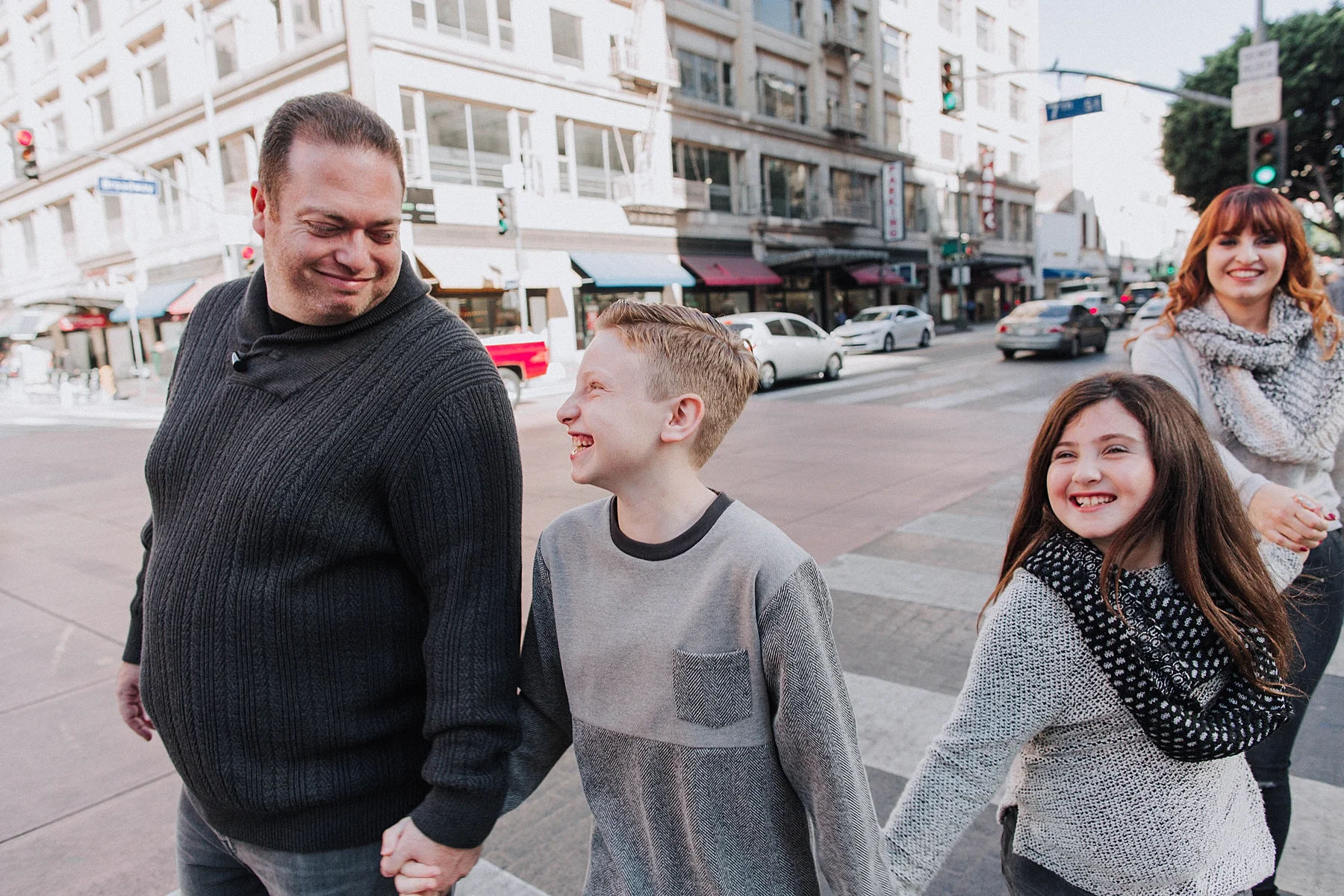 Downtown Los Angeles Family Photoshoot