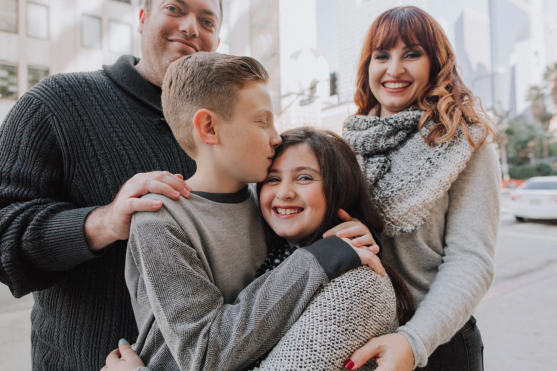 Downtown Los Angeles Family Photoshoot