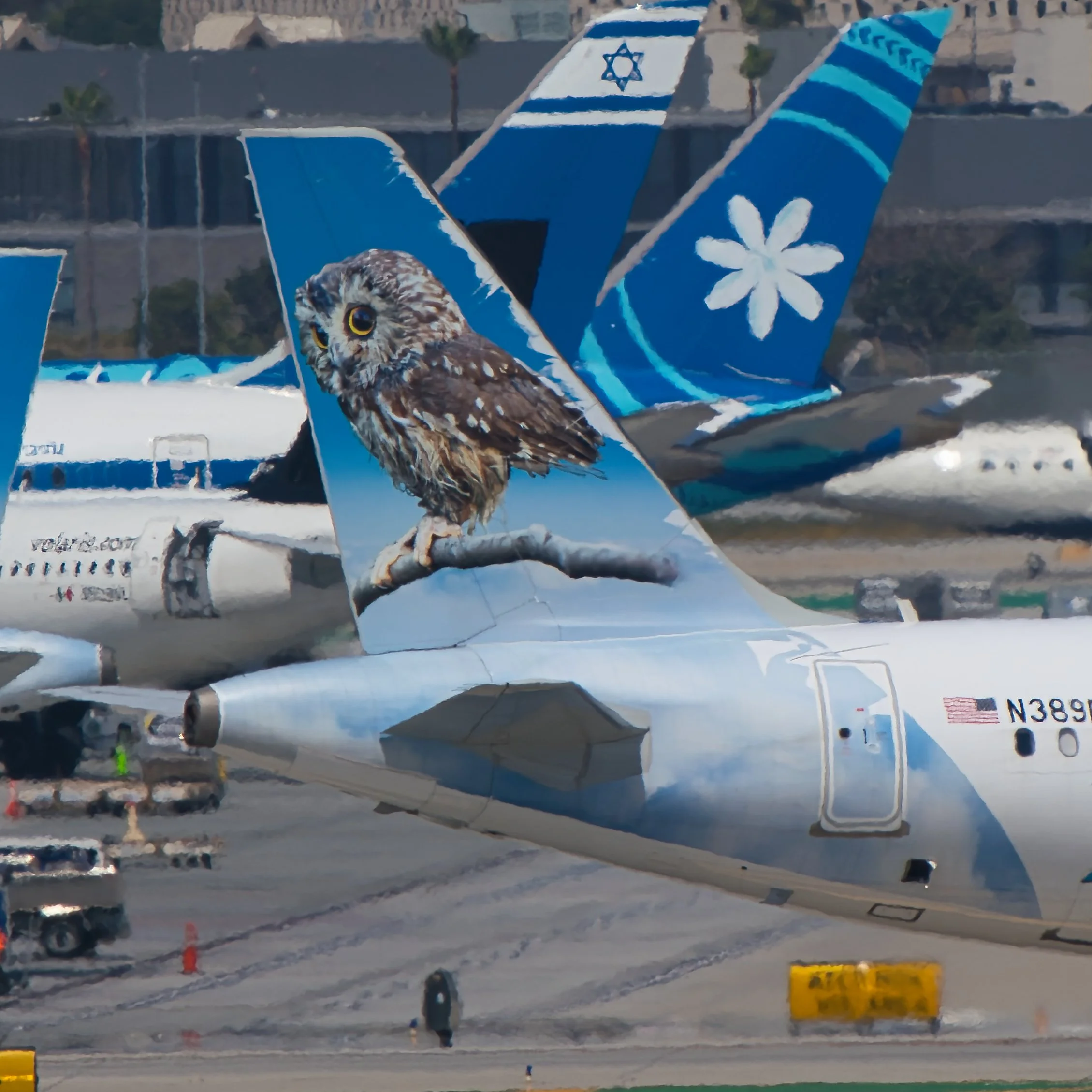 Frontier Airlines Airbus A320neo "Rocky the Saw Whey Owl"