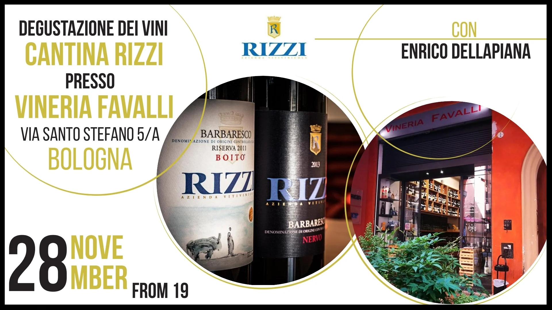 CANTINA RIZZI OSPITE DELLA VINERIA FAVALLI DI BOLOGNA LE NEWS CANTINA RIZZI OSPITE DELLA VINERIA FAVALLI DI BOLOGNA LE NEWS