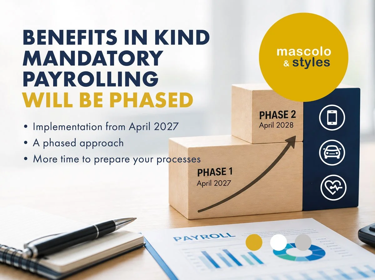Government Confirms Phased Approach to Mandatory Payrolling of Benefits in Kind