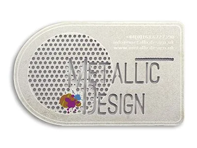 Silver frosted card