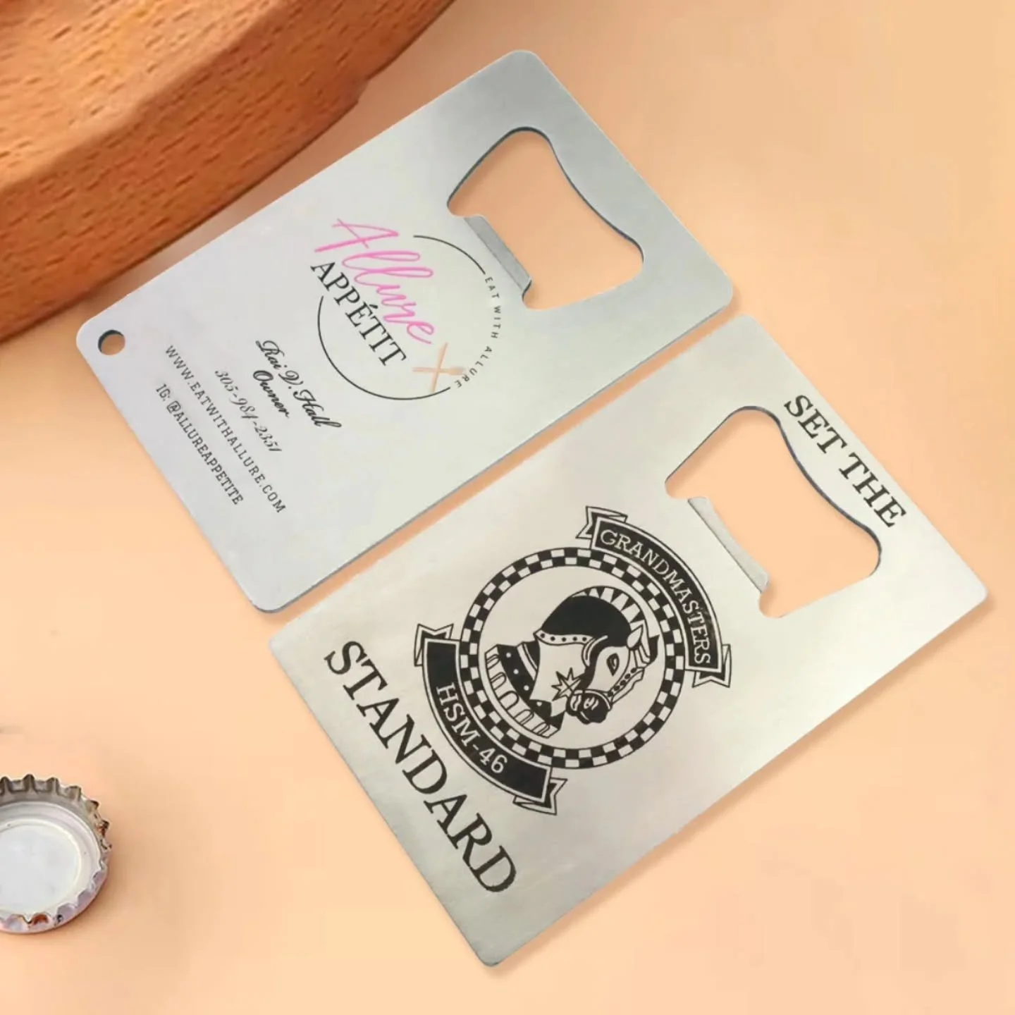 Bottle opening cards for your event👌😁

#metalcards #businessowner #personalbrand #brandidentity #businesscardprinting #metalart #branddesign #luxurybranding #metalcard #branding #businesscarddesigns #businesscardideas #metalbusinesscard #branddesig