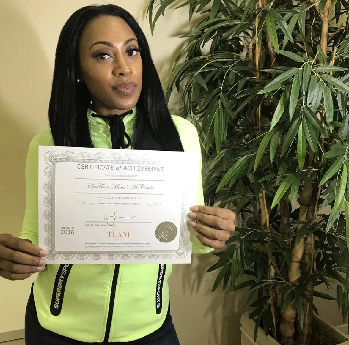 Tuani Lash Certified.