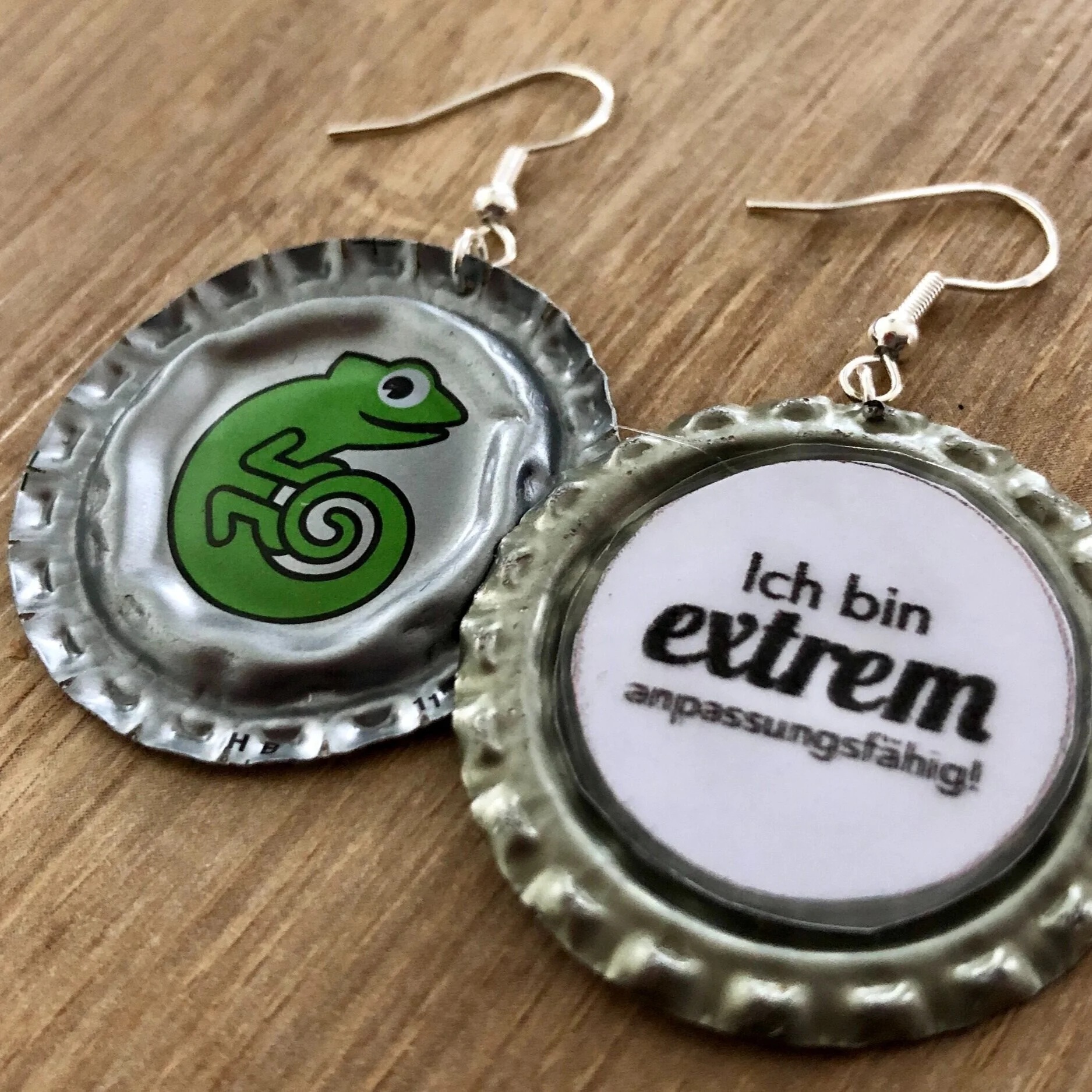 Ohrringe aus Kronkorken