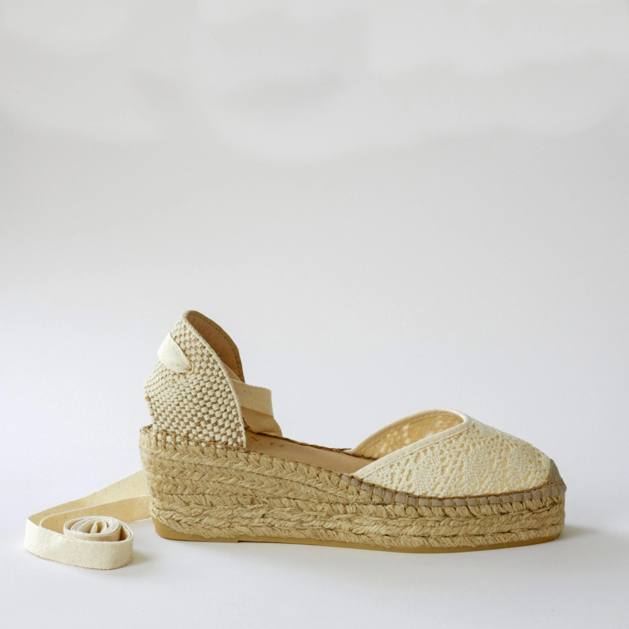 Low heel crochet espadrille cream side.jpg