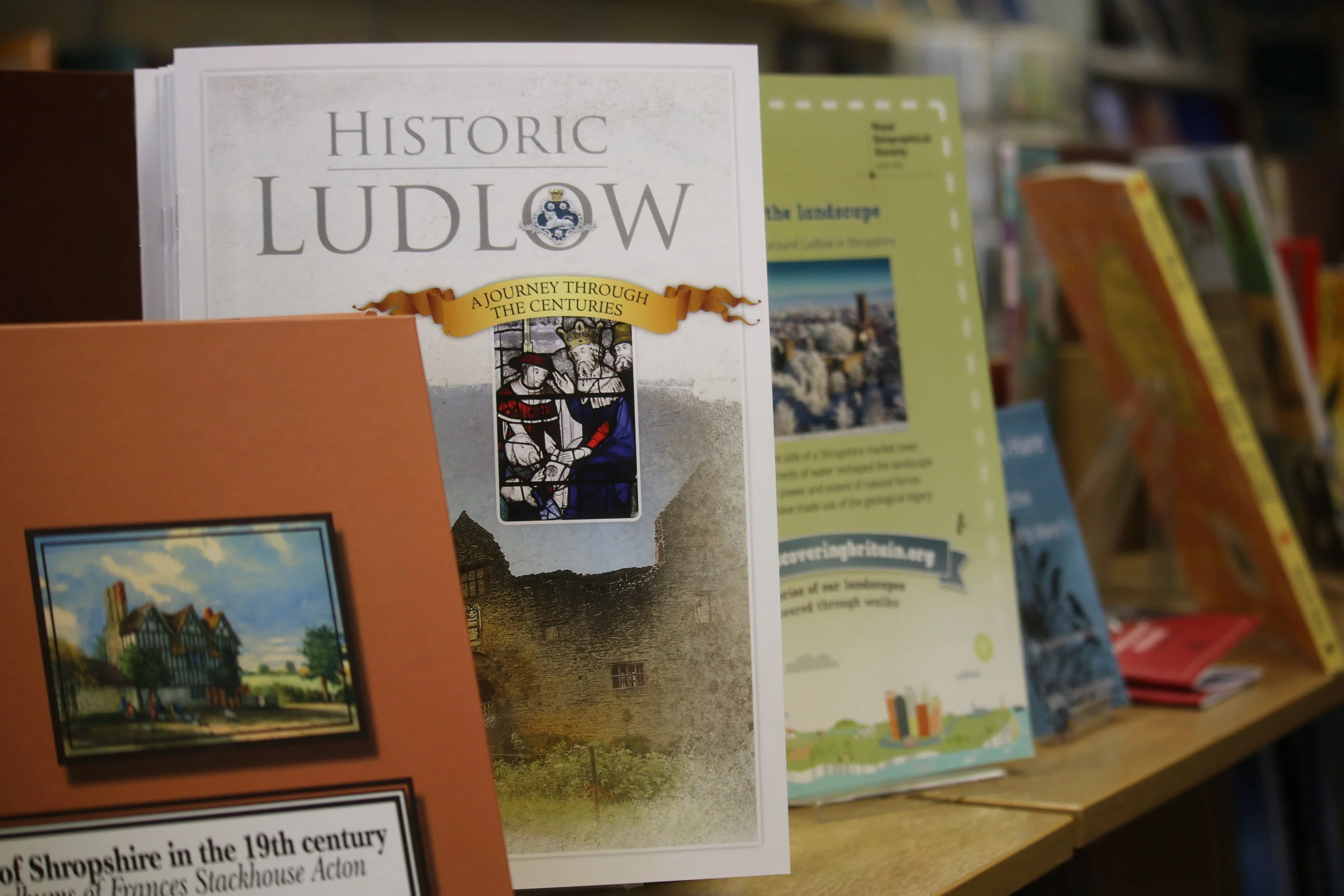 The bookshop stocks a number of books on local history