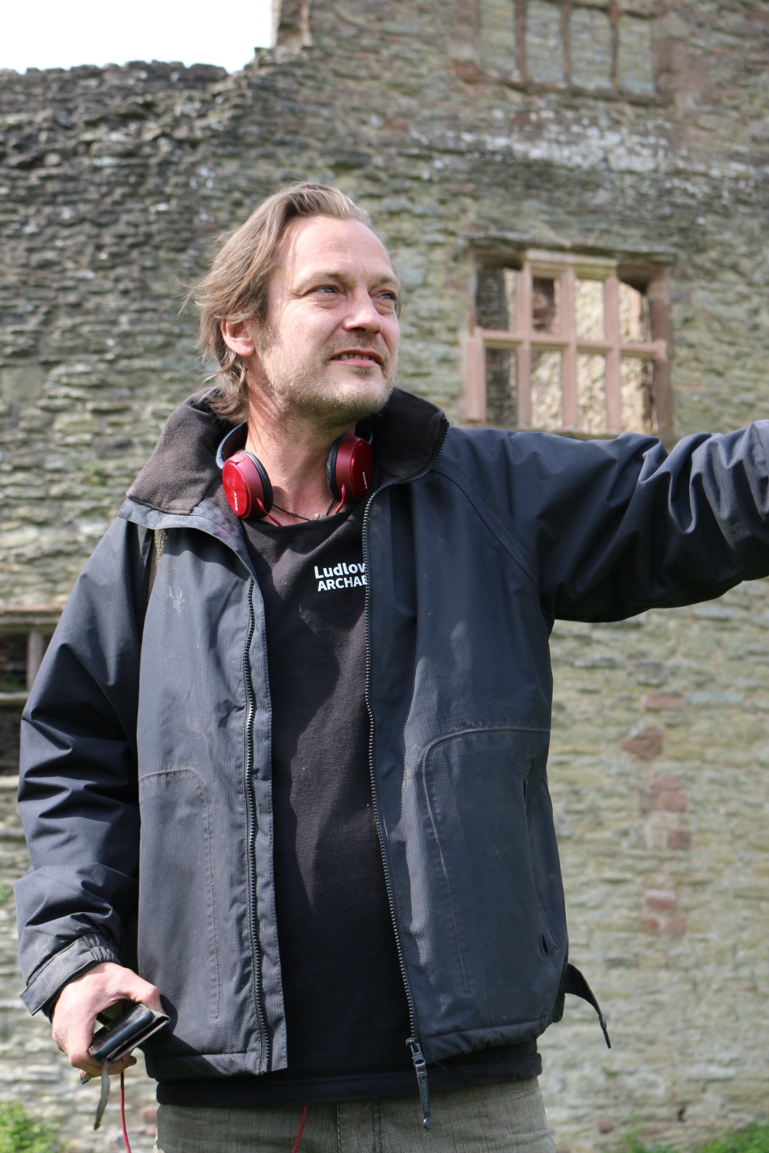 Leon Bracelin, resident archaeologist and guide at Ludlow Castle