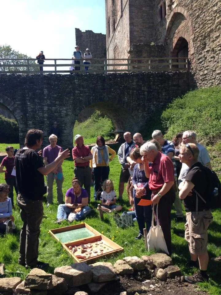 Leon giving a talk at Ludlow Castle