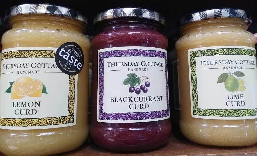 Delicious jams and curds from Thursday Cottage available at Broad Bean&nbsp;