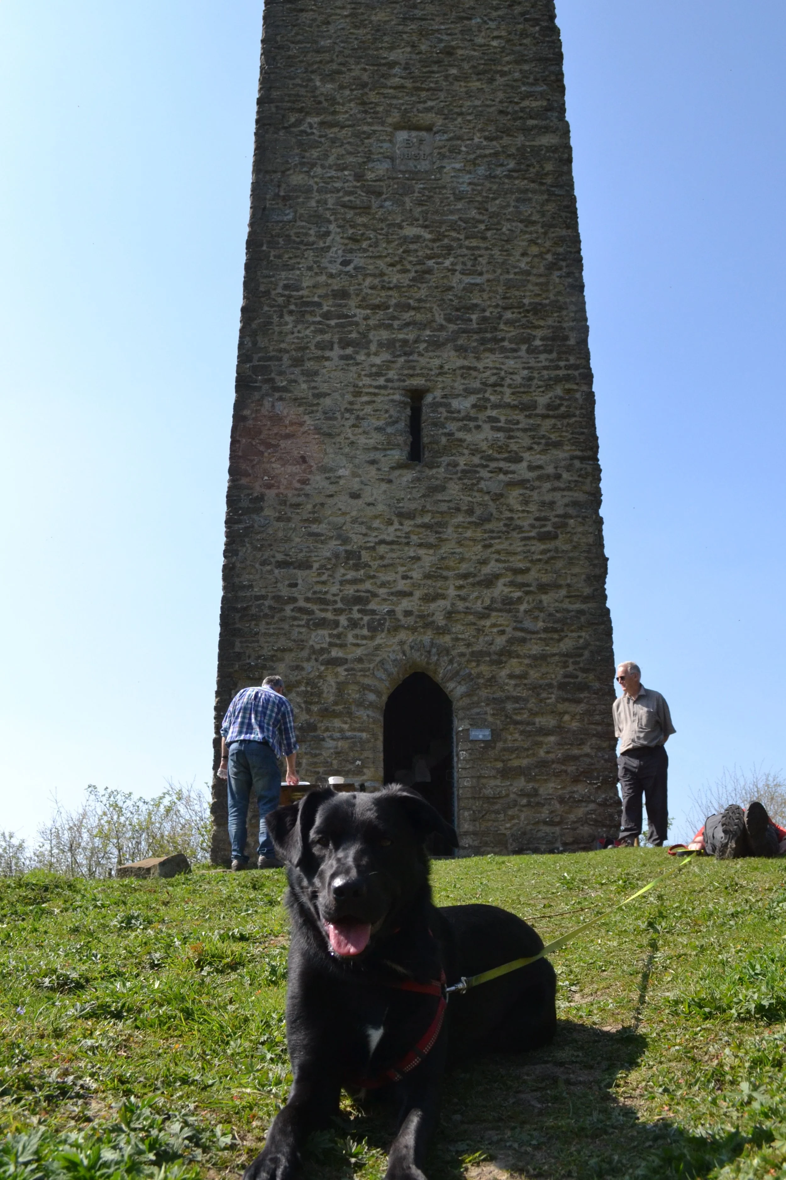 Molly striking a pose outside the Folly