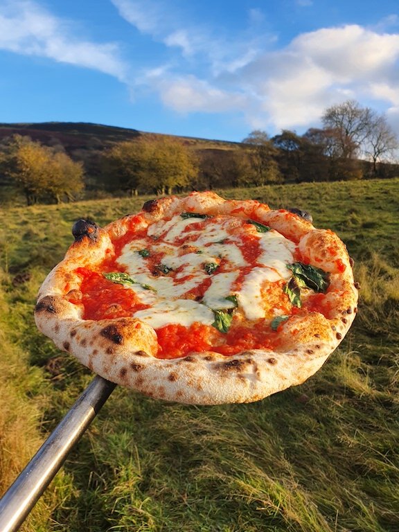The Pizza Trailer stays put on the Brown Clee and delivers