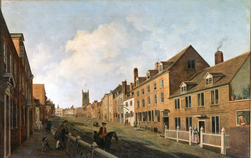 Samuel Scott's painting of Broad St 1766