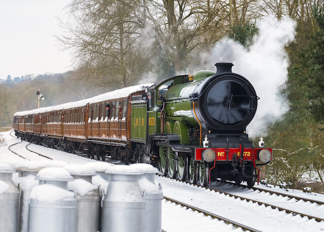 The train on the Severn Valley Railway heritage line Copyright: Shropshire &amp; Beyond