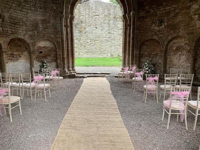 An historic entrance for the modern bride photo: ludlow castle
