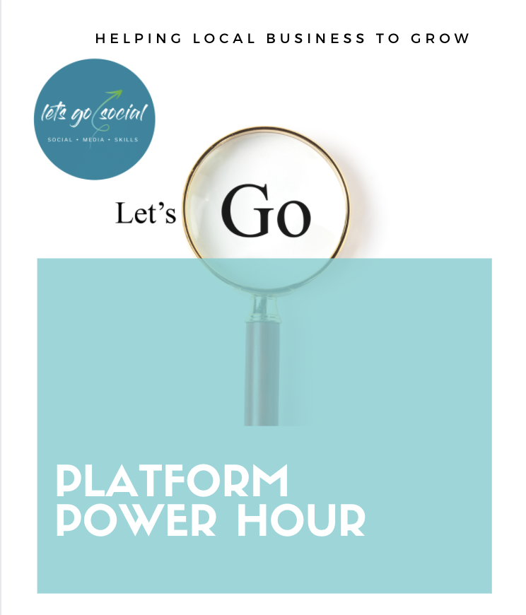 The Platform Hour - My 60 minute power hour will help you get started on the platform of your choice. Step by step instructions on setting up a business page for ONE of the following: Facebook / Instagram / Twitter / Linked In.