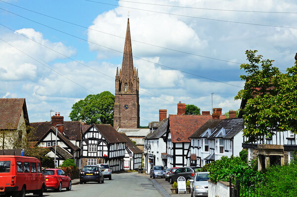 View down Broad St