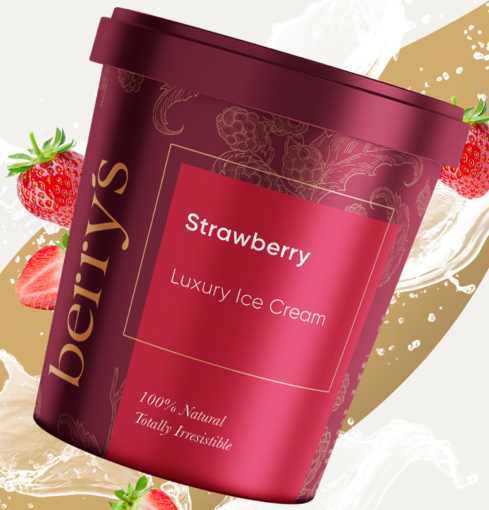 Berry nice: Luxury Strawberry Ice Cream Photo: Berry’s