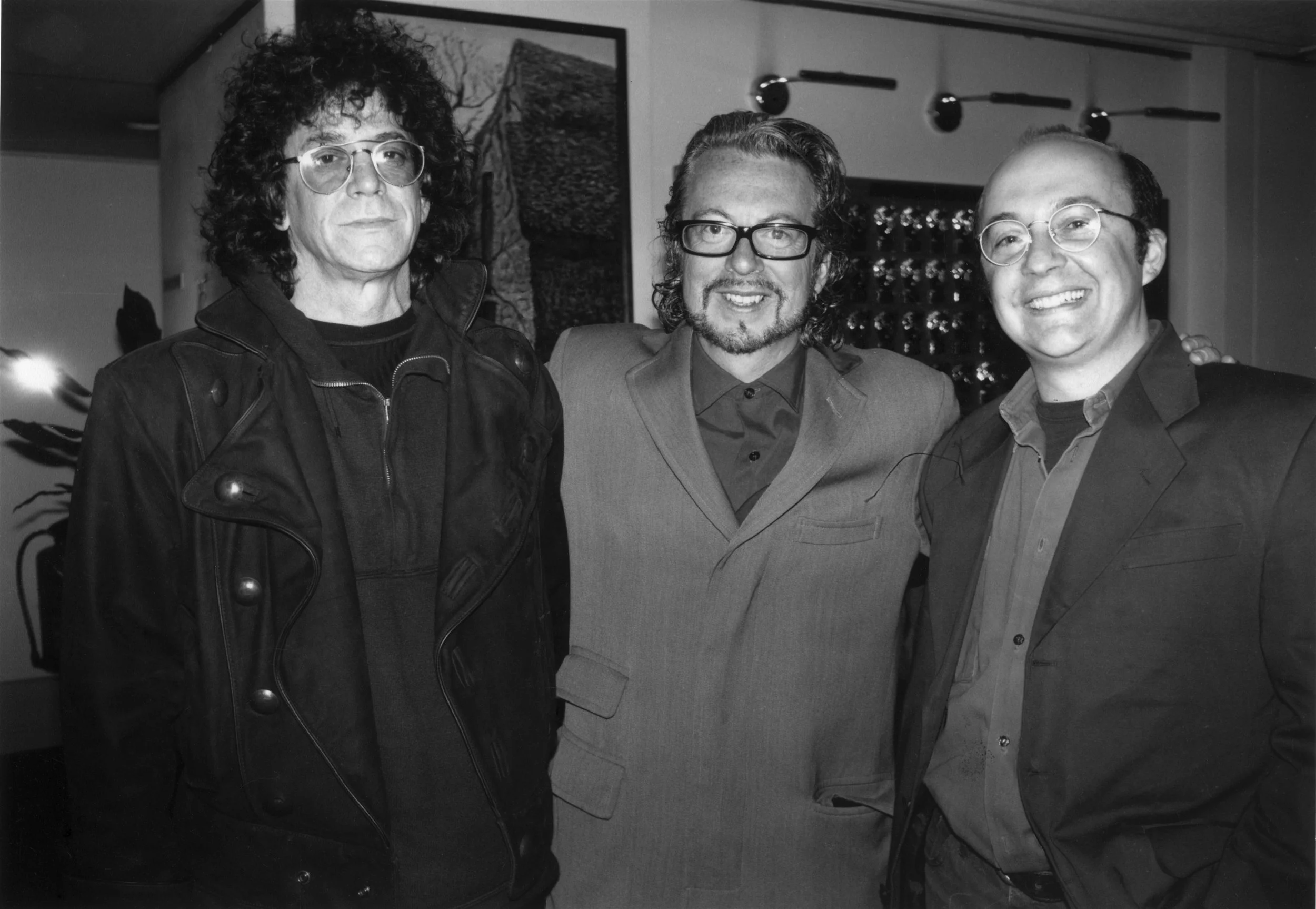 Lou Reed, Dave Stewart, Mark James BAFTA premiere ~ "Greetings From The Gutter" BBC1