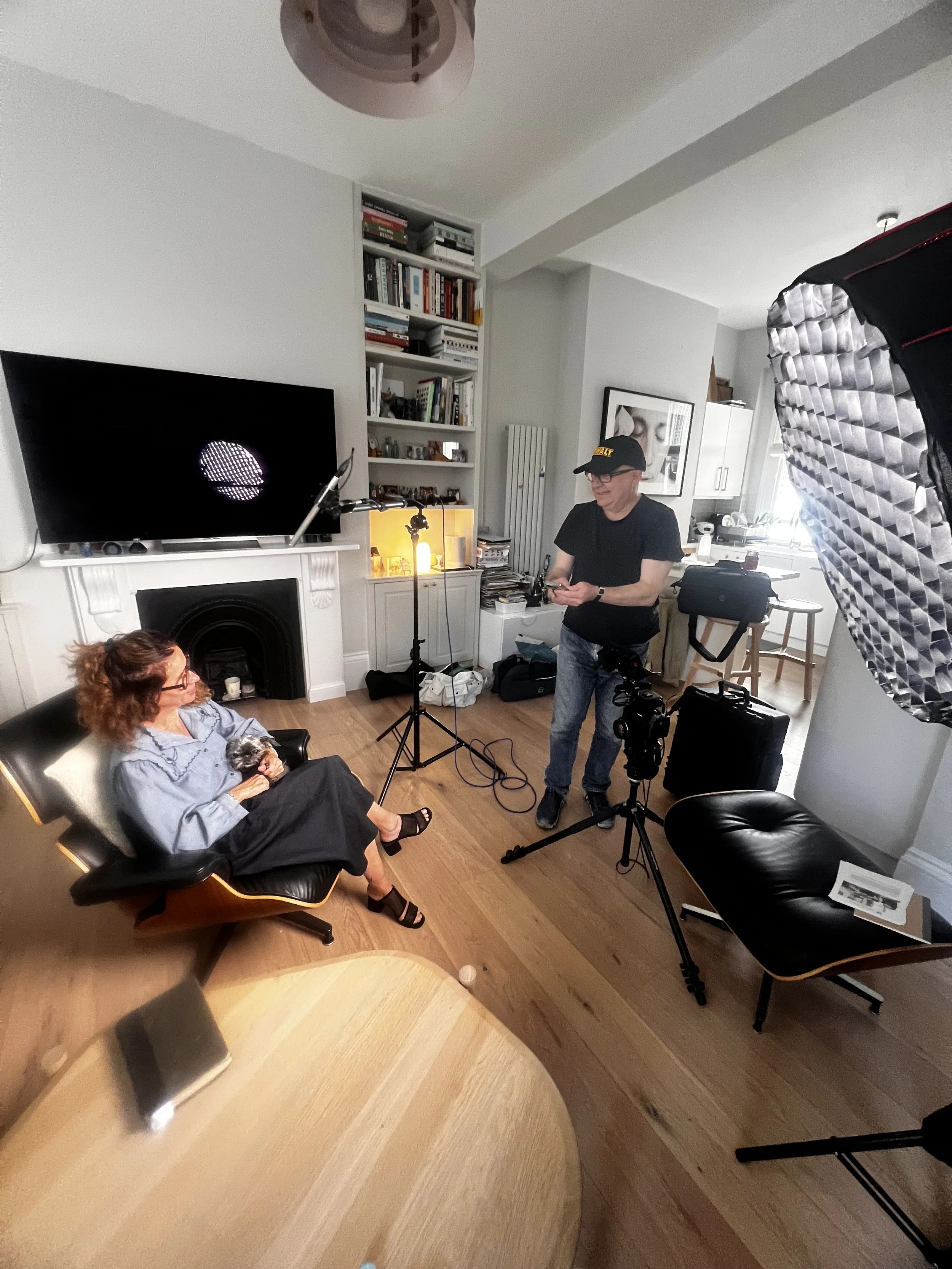 Michal Rubin with Mark James