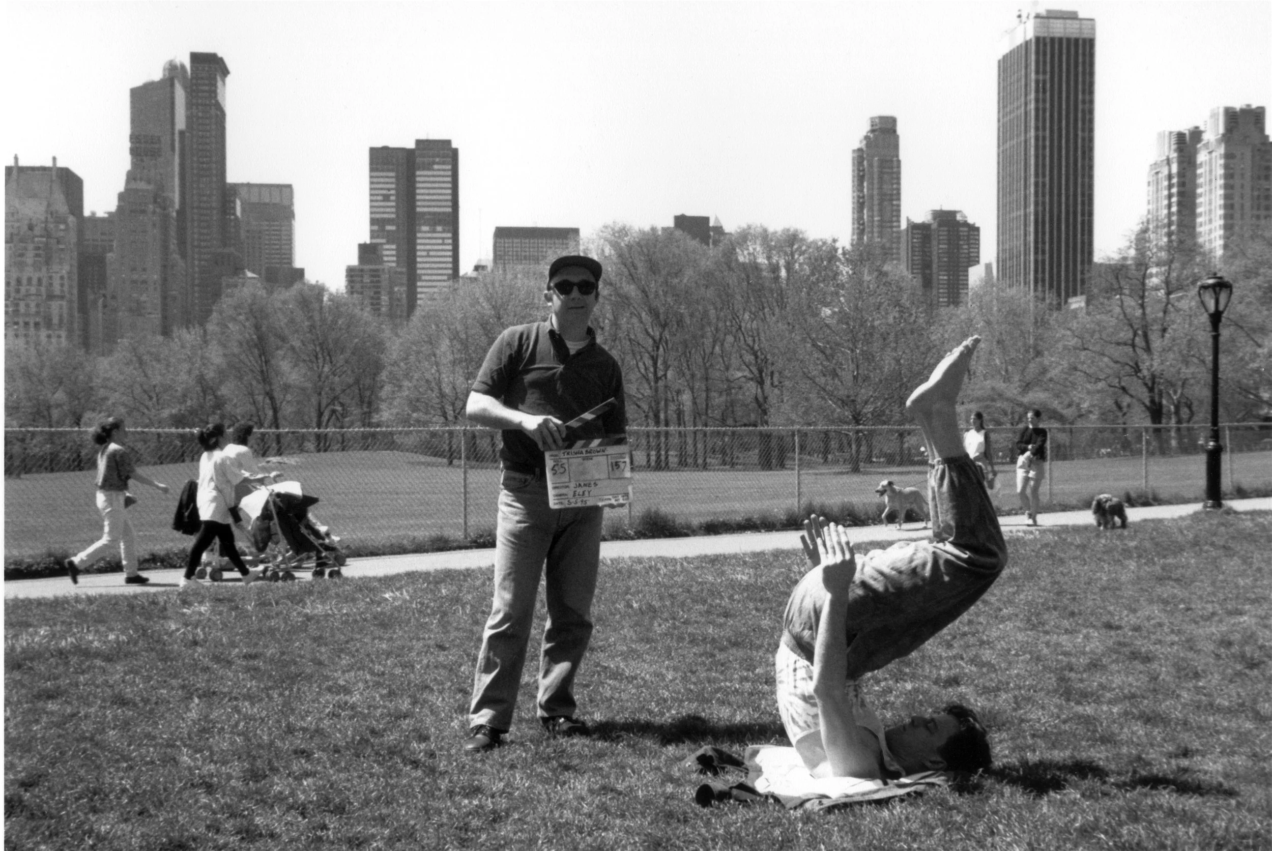 ON LOCATION IN NEW YORK FOR CHANNEL 4 FILM ON TRISHA BROWN