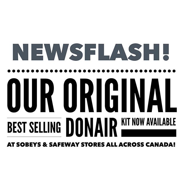 NEWSFLASH! ➡️ August 28, 2019: Our best-selling Donair Kit is now available nationwide at SOBEYS and SAFEWAY locations; east to west, coast to coast.
We’re proud to offer our Canadian customers the only Donair kit made in Nova Scotia, so you can trust it’s an epic taste of home. Includes 4 pitas, “The Original”™️ Mr. Donair meat and our one of a kind sweet Donair sauce. We’ve been prepping for this launch all summer and now can share the news! 🇨🇦 #Canadaeh #Familyowned #MrDonair #TasteofNovaScotia #Donairlove