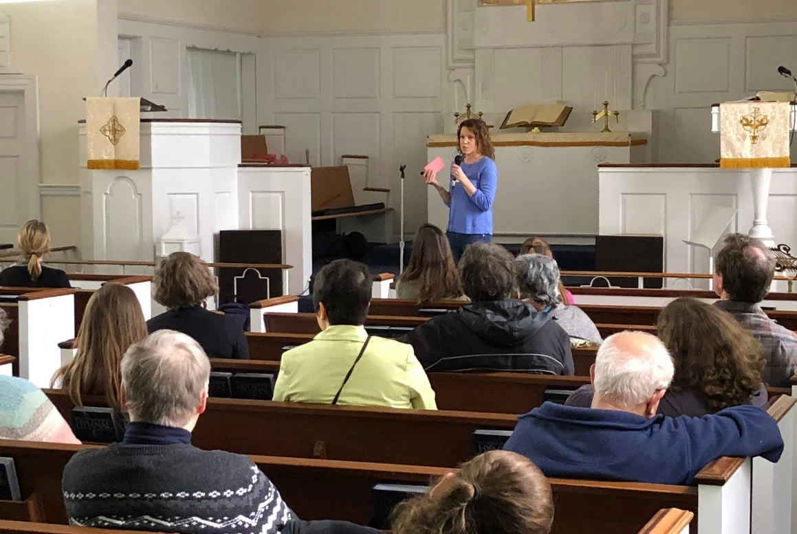 Tracy Lira, who spoke at the April 15, 2018 H-CAN general meeting, shared with the audience tips on how to fight climate change.
