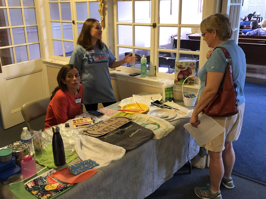 H-CAN members demonstrate how small choices at home can help with lessening your carbon footprint.